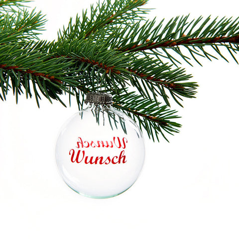 Christbaumkugel "Wunsch"