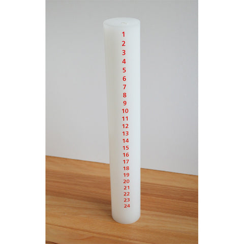 Kalenderkerze rot 40 cm