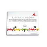 Haftnotizen "Scheiße geparkt"