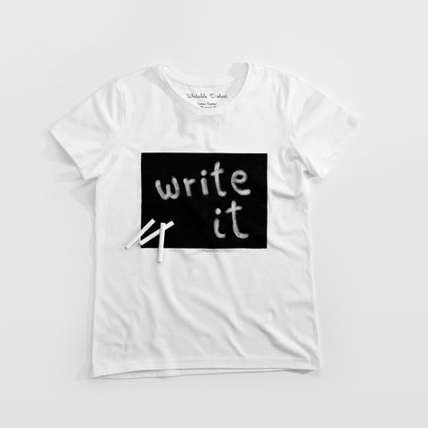 T-Shirt "Cotton Twitter" Hers weiss