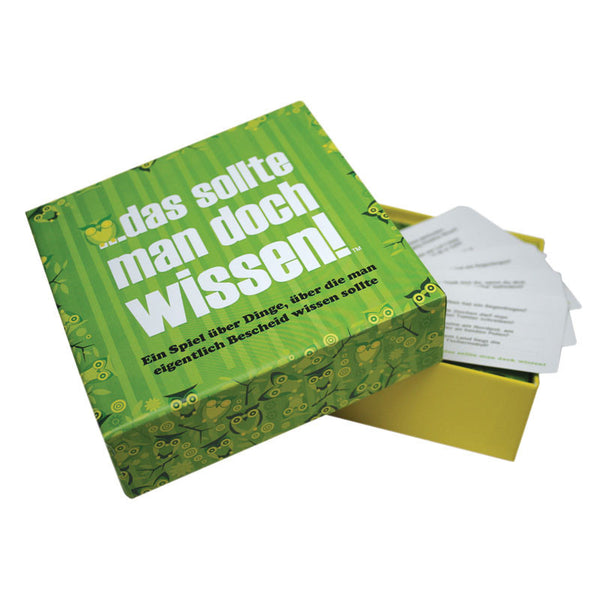 Das sollte man doch wissen