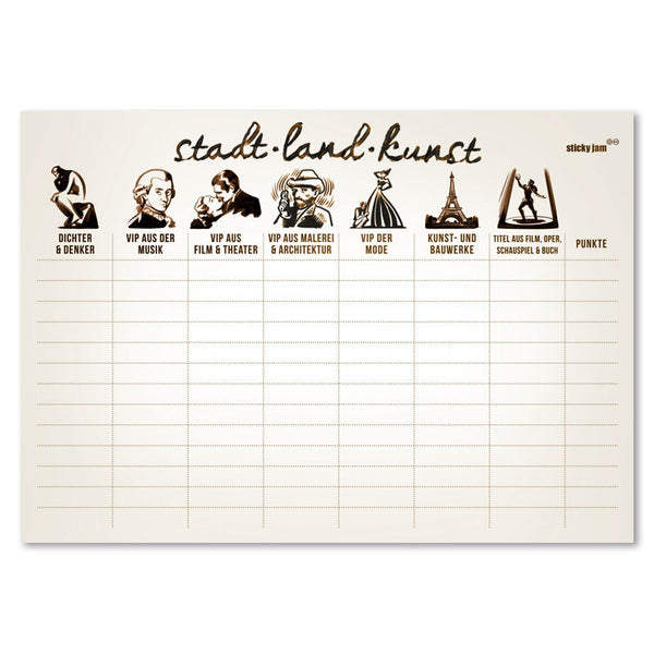 Tischset - Stadt, Land, Kunst